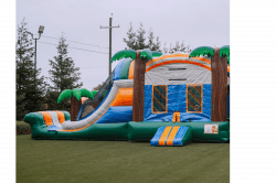 Kilauea BOUNCE HOUSE DUAL LANE Combo Dry End