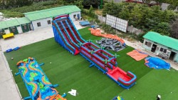 IMG 20240912 WA0007 1726201517 Party Rock 23 ft Duel Lane Dry Slide with Obstacle Running L