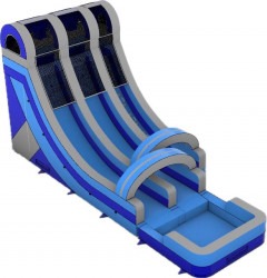 Big Blue 20 ft dual lane Dry slide